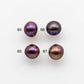 11-12mm Edison Pearl Drop All Natural Deep Purple Colors and High Lusters, Undrilled, Half Drilled, Full Drilled or Large Hole, SKU # 1805EP