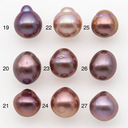 11-12mm Loose Edison Pearl, Freshwater Pearl in Natural Colors with High Luster, Single Pice for Jewelry Making, No Hole, SKU # 2996EP