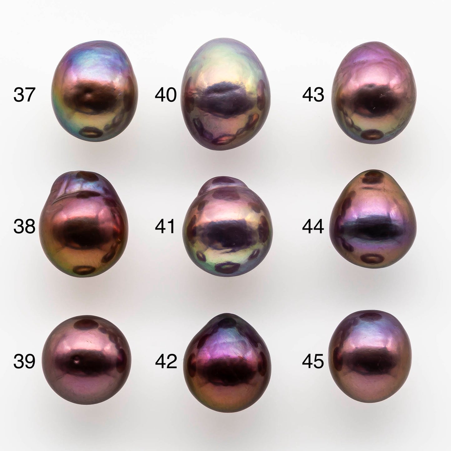 10-11mm Stunning Edison Pearl Drops with Intensive Luster and All Natural Color in Undrilled or Large Hole, SKU # 1807EP