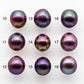 11-12mm Gorgeous Edison Pearl Near Round or Drop with Natural Metallic Purple Color and Amazing Luster, Undrilled or Large Hole, SKU# 1808EP