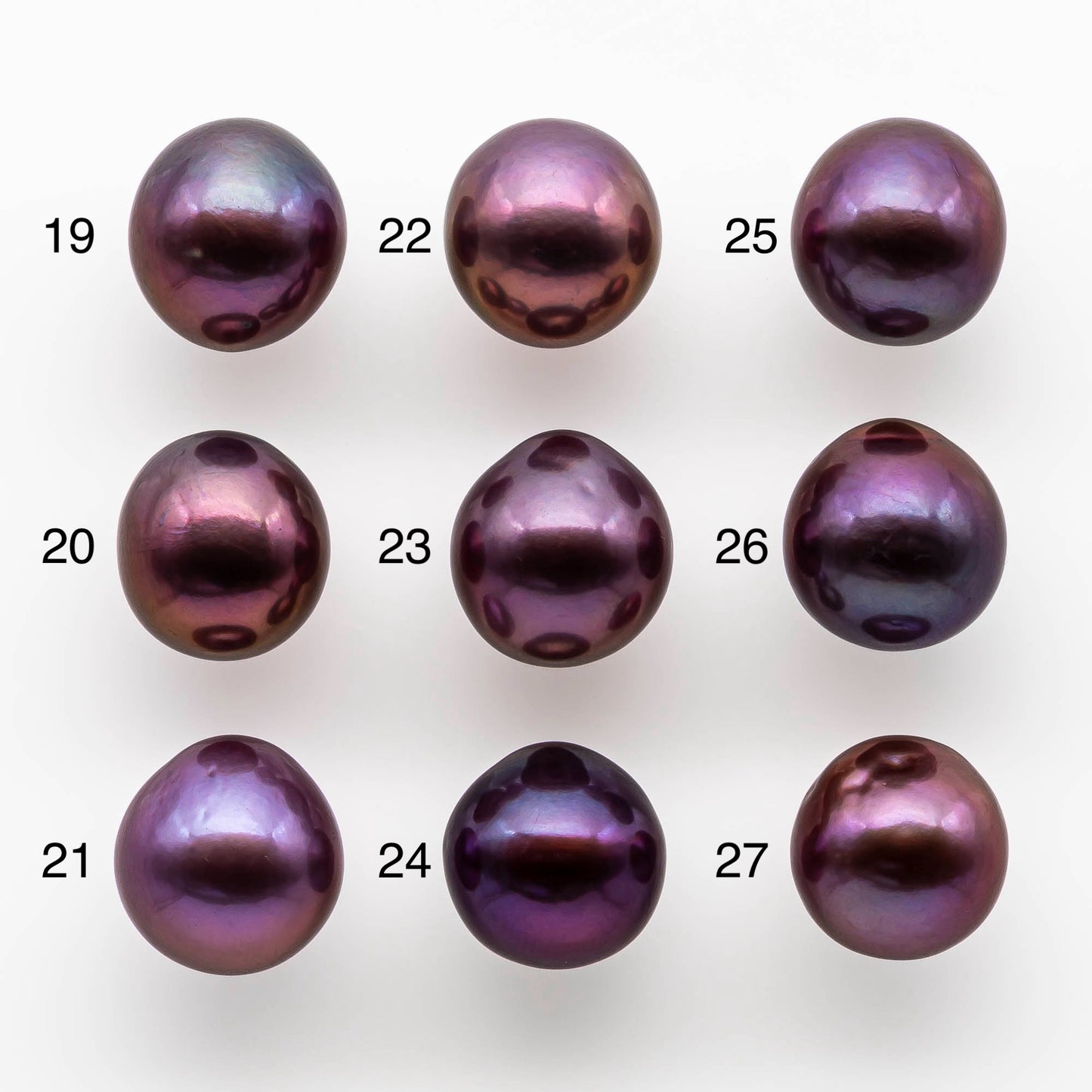 11-12mm Gorgeous Edison Pearl Near Round or Drop with Natural Metallic Purple Color and Amazing Luster, Undrilled or Large Hole, SKU# 1808EP