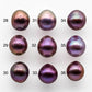 11-12mm Gorgeous Edison Pearl Near Round or Drop with Natural Metallic Purple Color and Amazing Luster, Undrilled or Large Hole, SKU# 1808EP