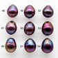 11-12mm Gorgeous Edison Pearl Near Round or Drop with Natural Metallic Purple Color and Amazing Luster, Undrilled or Large Hole, SKU# 1808EP