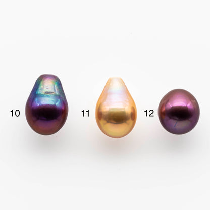 11-12mm Edison Pearl Loose Single Piece with Natural Colors and High Lusters, Choose Undrilled or Large Hole, SKU # 1809EP