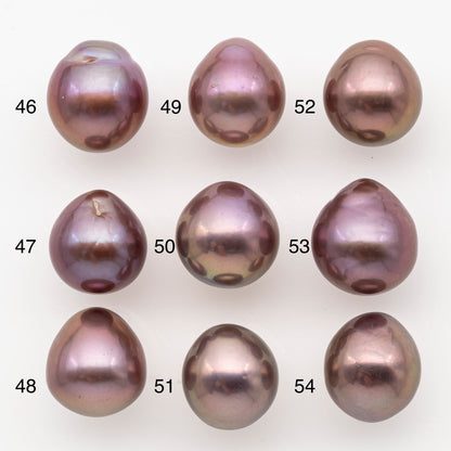 11-12mm Loose Edison Pearl, Freshwater Pearl in Natural Colors with High Luster, Single Pice for Jewelry Making, No Hole, SKU # 2996EP