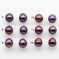 11-12mm Edison Pearl in Matching Pair with Natural Colors and High Lusters, Undrilled for Making Earring, SKU # 1811EP