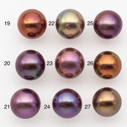 11-12mm Loose Edison Pearl, Freshwater Pearl in Natural Colors with High Luster, Single Pice for Jewelry Making, No Hole, SKU # 2998EP