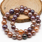 10-13mm Multi-Color Edison Pearl  Round with High Luster in Full Strand, SKU # 1840EP