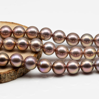11-14mm Freshwater Edison Pearl in Full Strand with Nice Luster in Natural Color for Making Jewelry or Beading, SKU # 1841EP