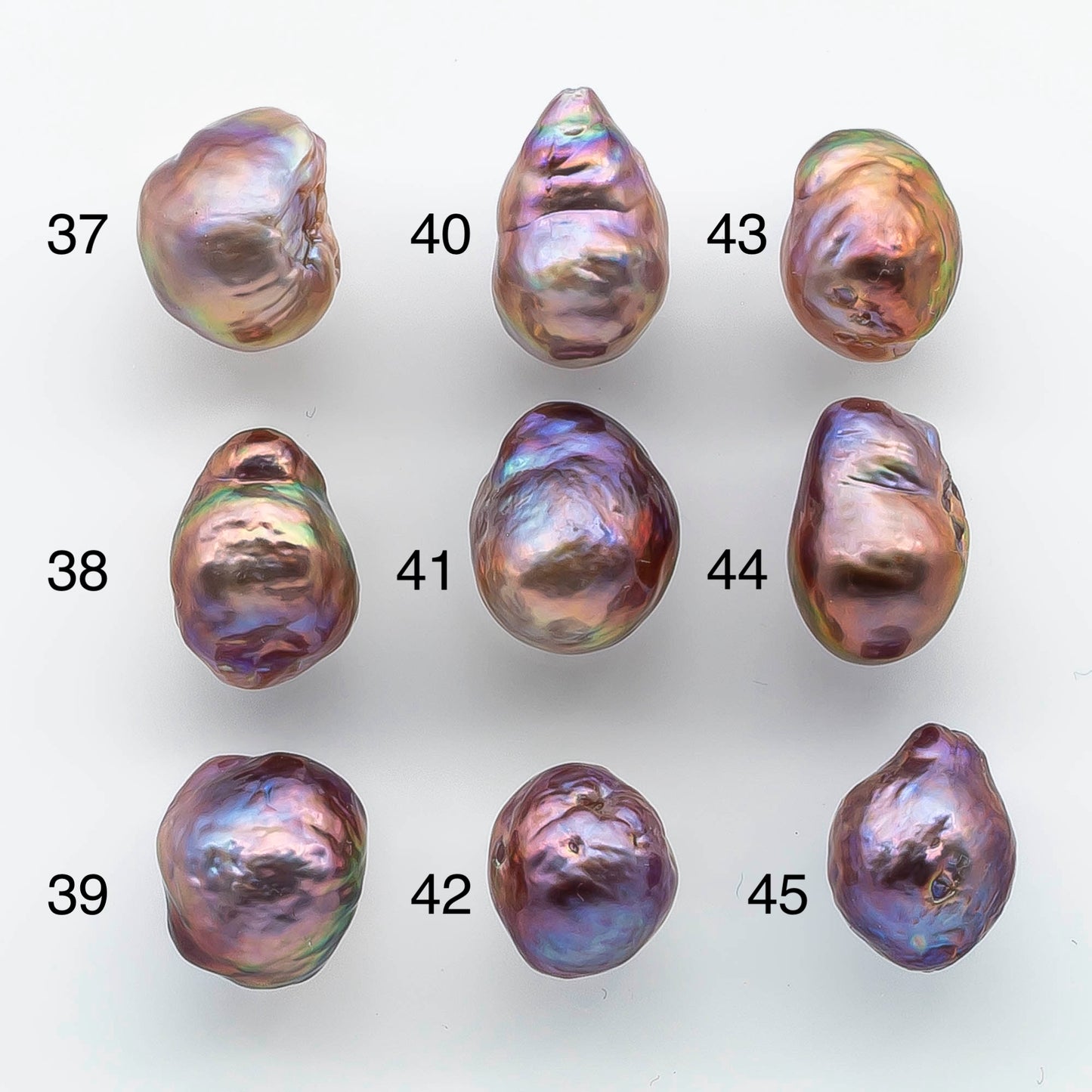 9-10mm Edison Pearl Single Piece Drops with Nice Luster Undrilled Loose Freshwater Pearl with Natural Colors, SKU # 1919EP