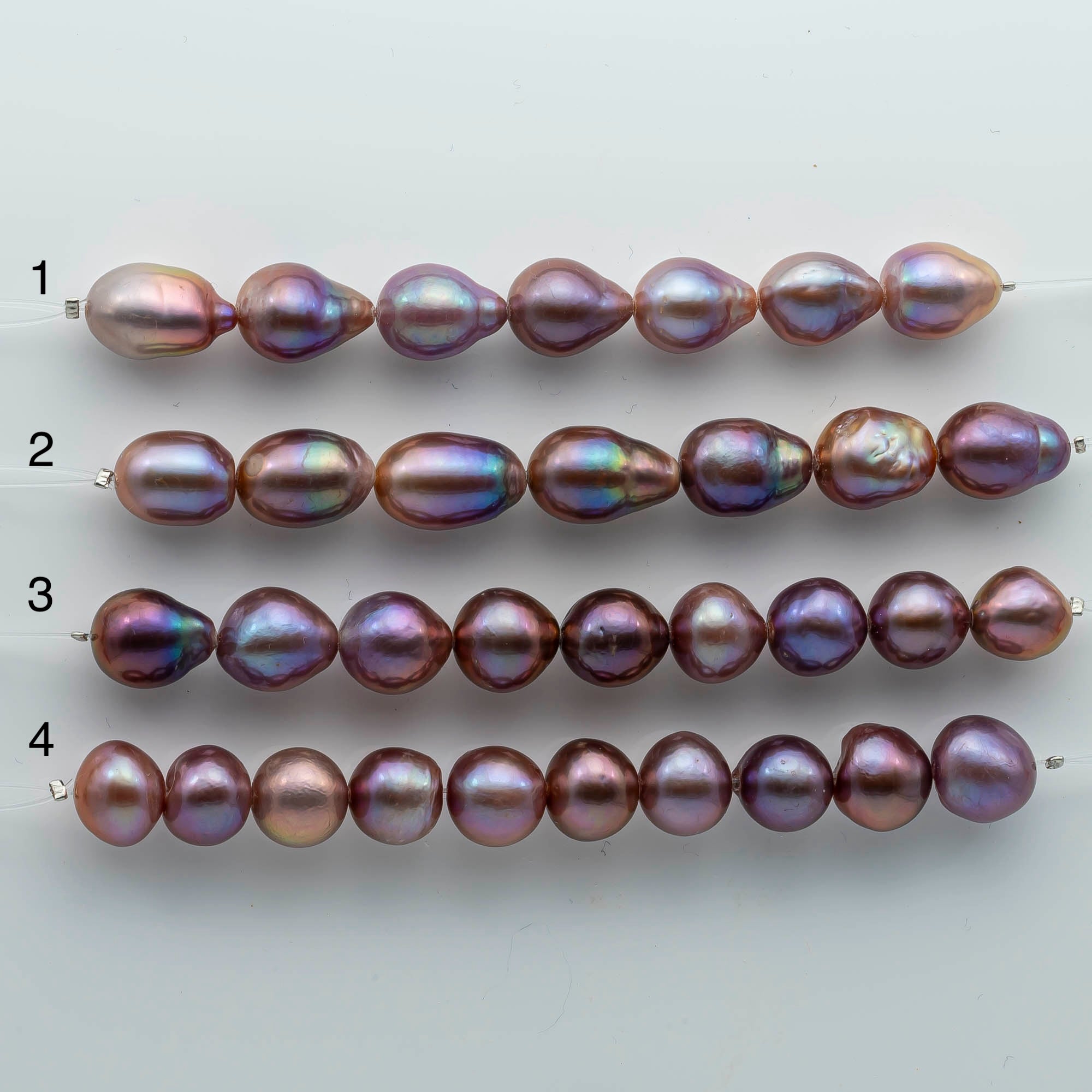 Purple Edison loose Round pearl 14 x 15 mm High luster freshwater Edison loose pearl Natural color metallic hotsell Purple near round , no hole AAAA