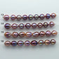 11-12mm Edison Pearl in Natural Color and High Lusters in Short Strand for Beading or Jewelry Making, SKU # 1953EP