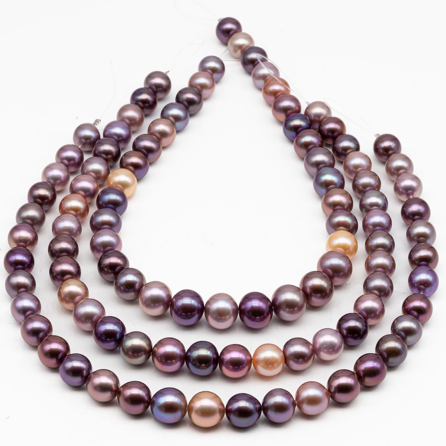12-15mm Round Edison Pearl in Full Strand, Freshwater Pearl in Natural Colors with High Luster, Pre-Strung for Jewelry Making, SKU # 2927ED