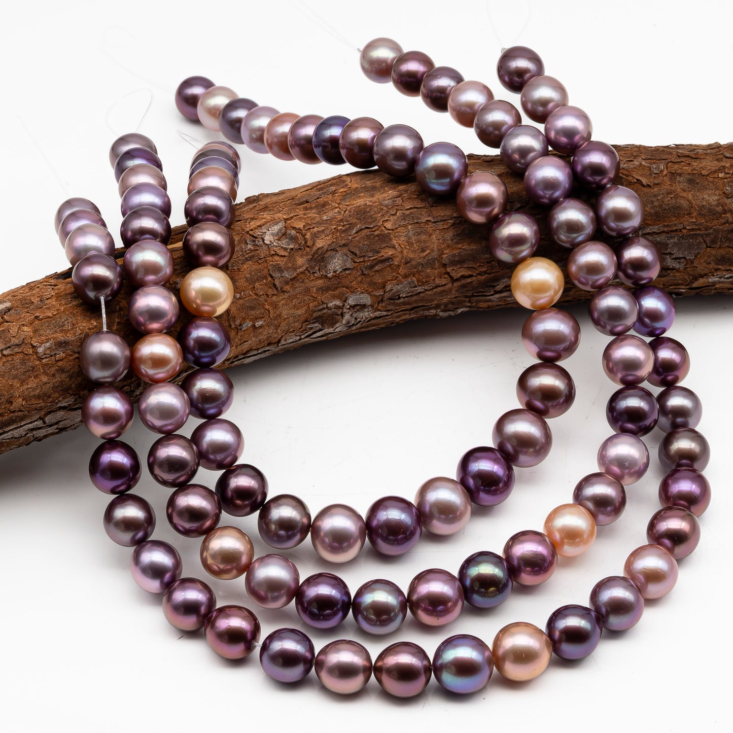 12-15mm Round Edison Pearl in Full Strand, Freshwater Pearl in Natural Colors with High Luster, Pre-Strung for Jewelry Making, SKU # 2927ED