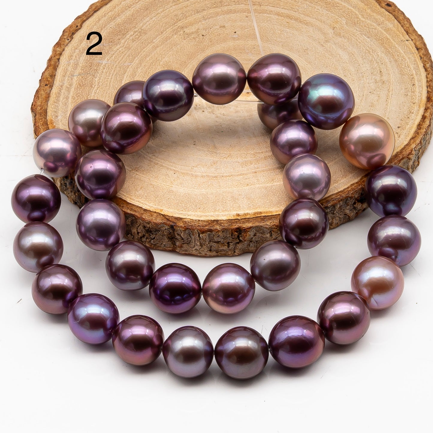 12-15mm Round Edison Pearl in Full Strand, Freshwater Pearl in Natural Colors with High Luster, Pre-Strung for Jewelry Making, SKU # 2927ED