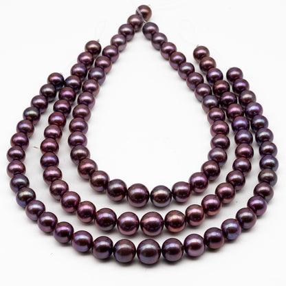 12-15mm Round Edison Pearl in Full Strand, Freshwater Pearl in Natural Colors with High Luster, Pre-Strung for Jewelry Making, SKU # 2928ED