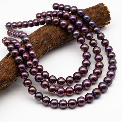 12-15mm Round Edison Pearl in Full Strand, Freshwater Pearl in Natural Colors with High Luster, Pre-Strung for Jewelry Making, SKU # 2928ED