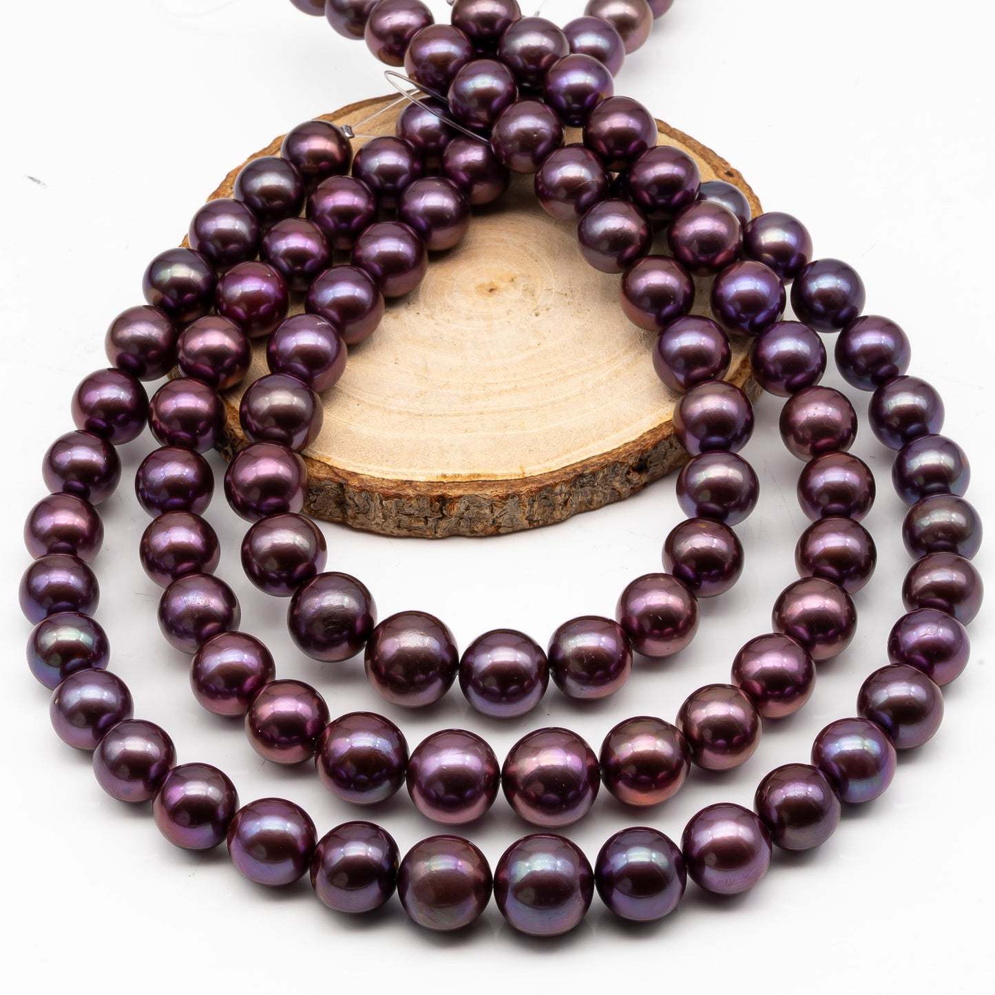 12-15mm Round Edison Pearl in Full Strand, Freshwater Pearl in Natural Colors with High Luster, Pre-Strung for Jewelry Making, SKU # 2928ED