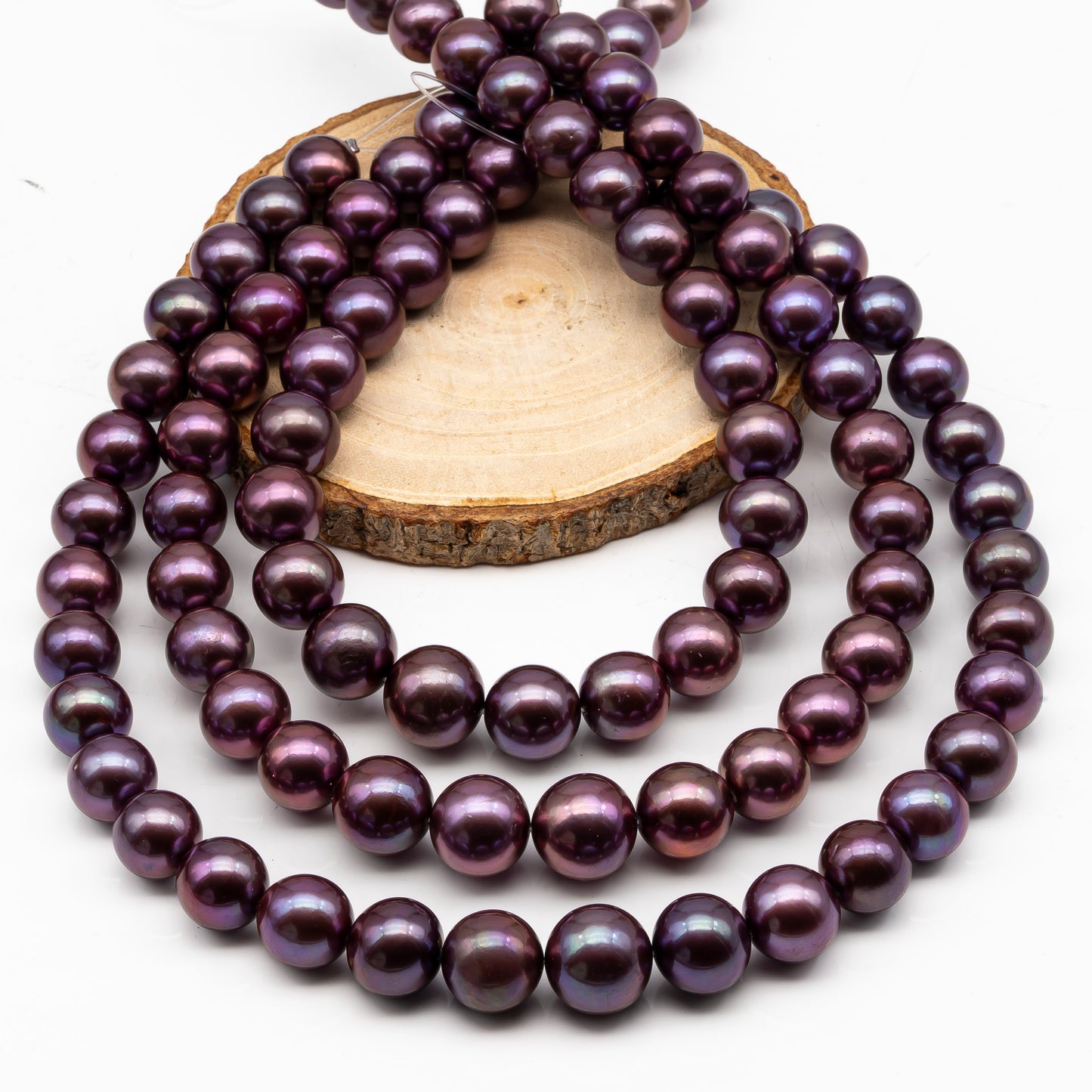 12-15mm Round Edison Pearl in Full Strand, Freshwater Pearl in Natural Colors with High Luster, Pre-Strung for Jewelry Making, SKU # 2928ED