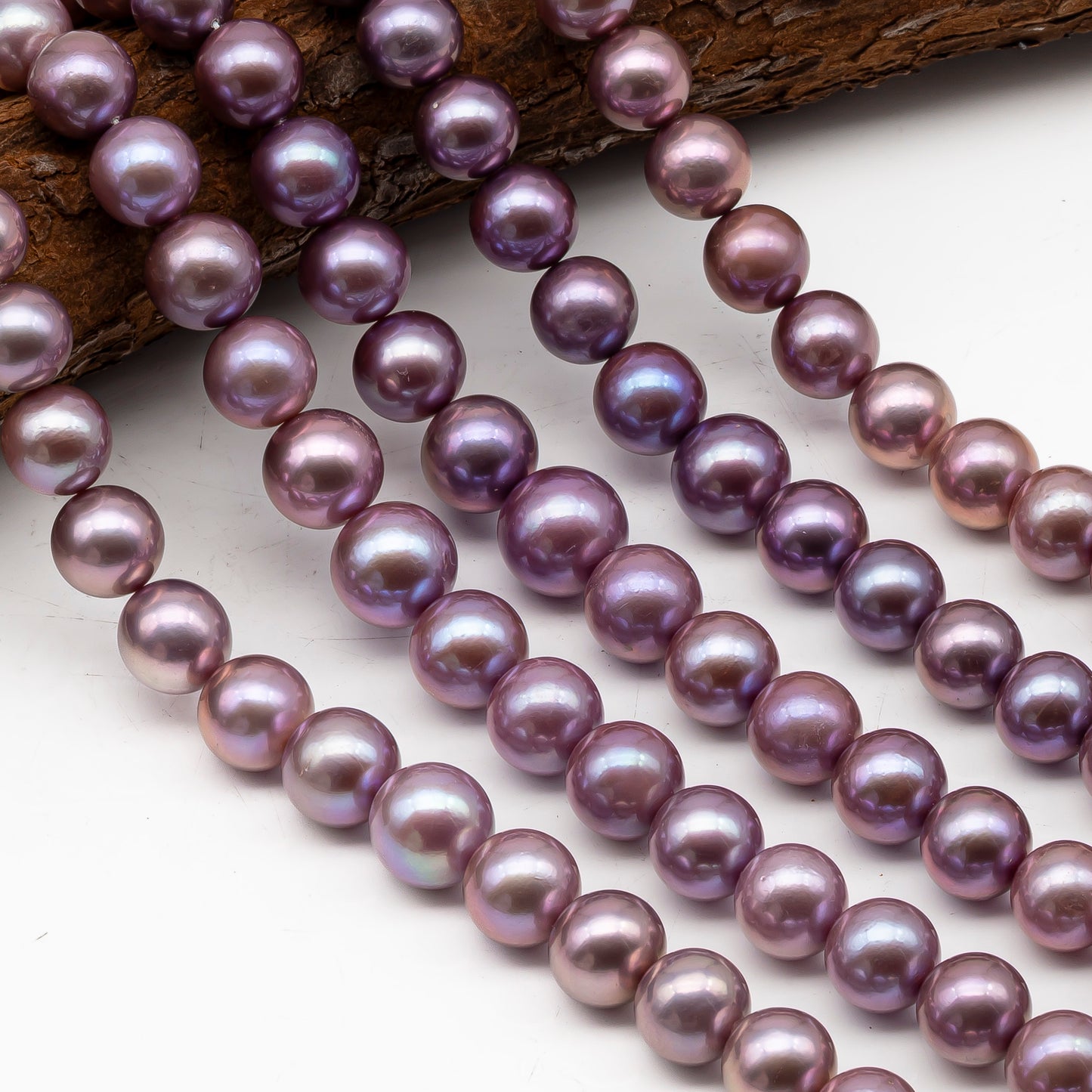 12-15mm Round Edison Pearl in Full Strand, Freshwater Pearl in Natural Colors with High Luster, Pre-Strung for Jewelry Making, SKU # 2929ED  Description: