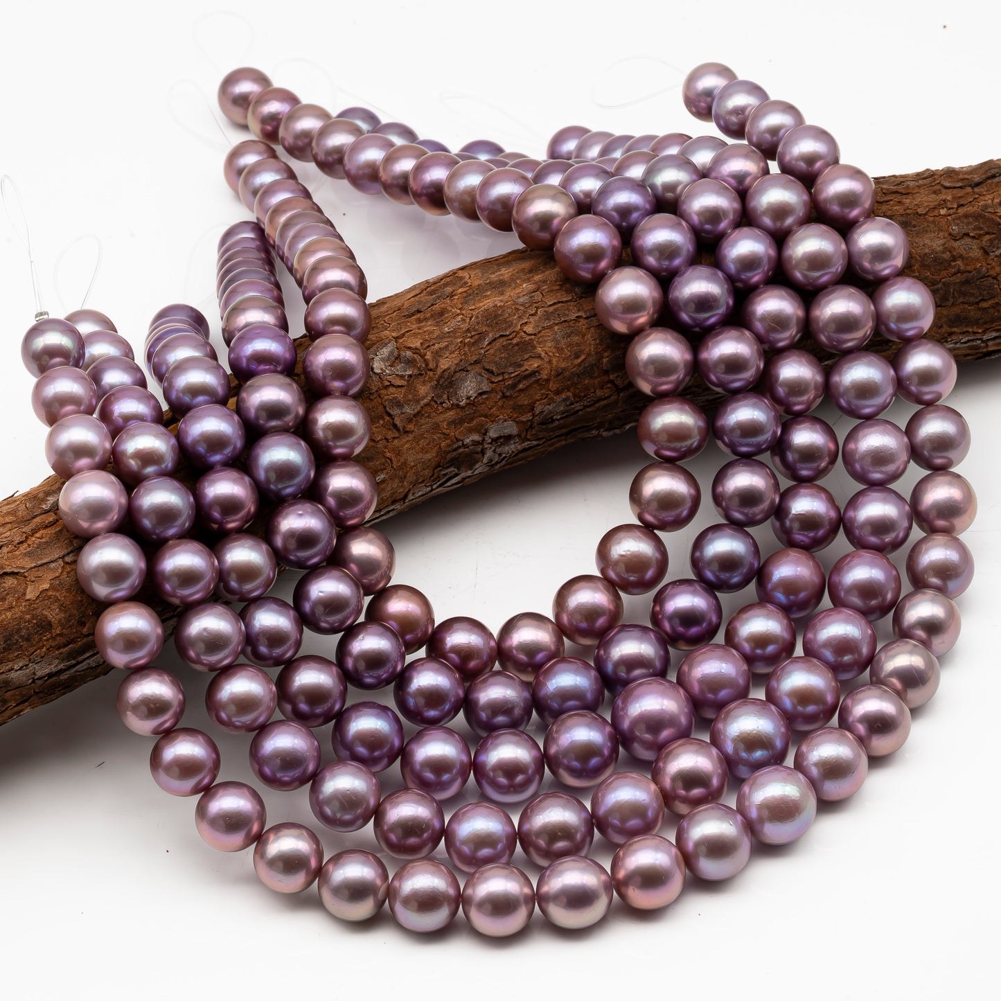 12-15mm Round Edison Pearl in Full Strand, Freshwater Pearl in Natural Colors with High Luster, Pre-Strung for Jewelry Making, SKU # 2929ED  Description: