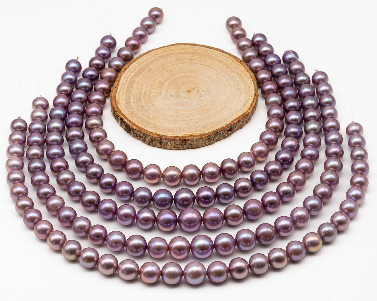 12-15mm Round Edison Pearl in Full Strand, Freshwater Pearl in Natural Colors with High Luster, Pre-Strung for Jewelry Making, SKU # 2929ED  Description: