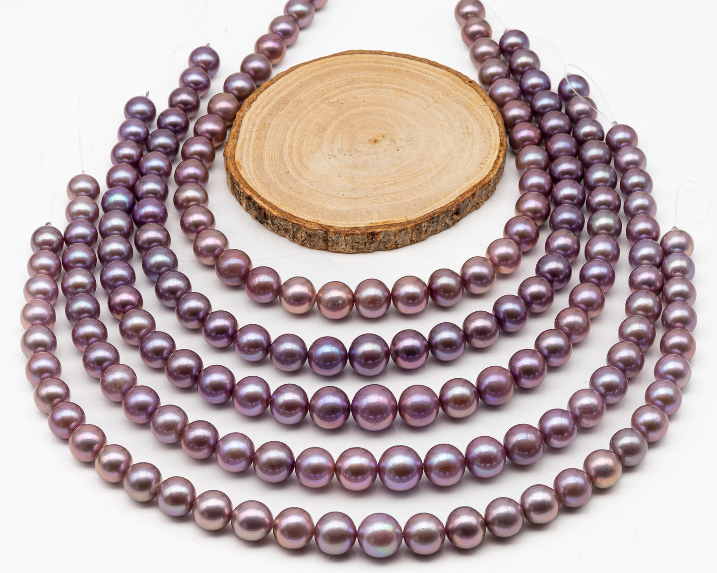 12-15mm Round Edison Pearl in Full Strand, Freshwater Pearl in Natural Colors with High Luster, Pre-Strung for Jewelry Making, SKU # 2929ED  Description: