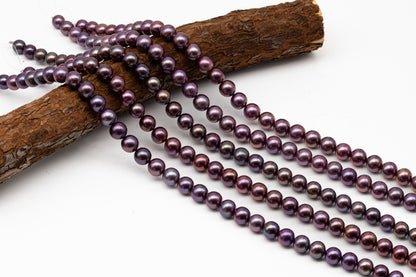 10-12mm Round Edison Pearl in Full Strand, Freshwater Pearl in Natural Colors with High Luster, Pre-Strung for Jewelry Making, SKU # 2930ED