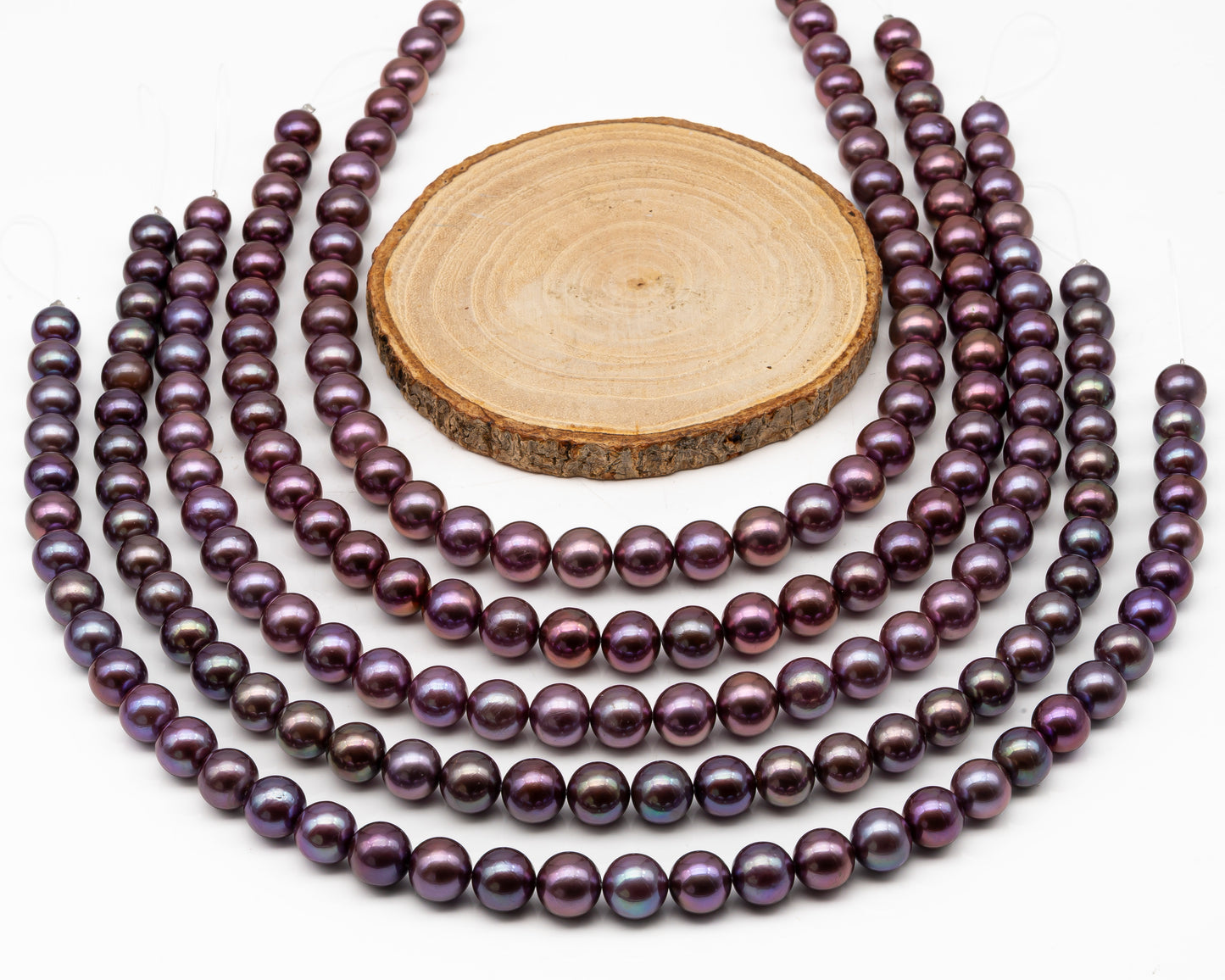 10-12mm Round Edison Pearl in Full Strand, Freshwater Pearl in Natural Colors with High Luster, Pre-Strung for Jewelry Making, SKU # 2930ED