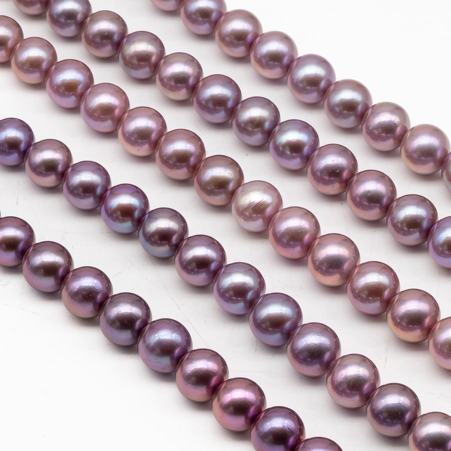 10-12mm Round Edison Pearl in Full Strand, Freshwater Pearl in Natural Colors with High Luster, Pre-Strung for Jewelry Making, SKU # 2931ED