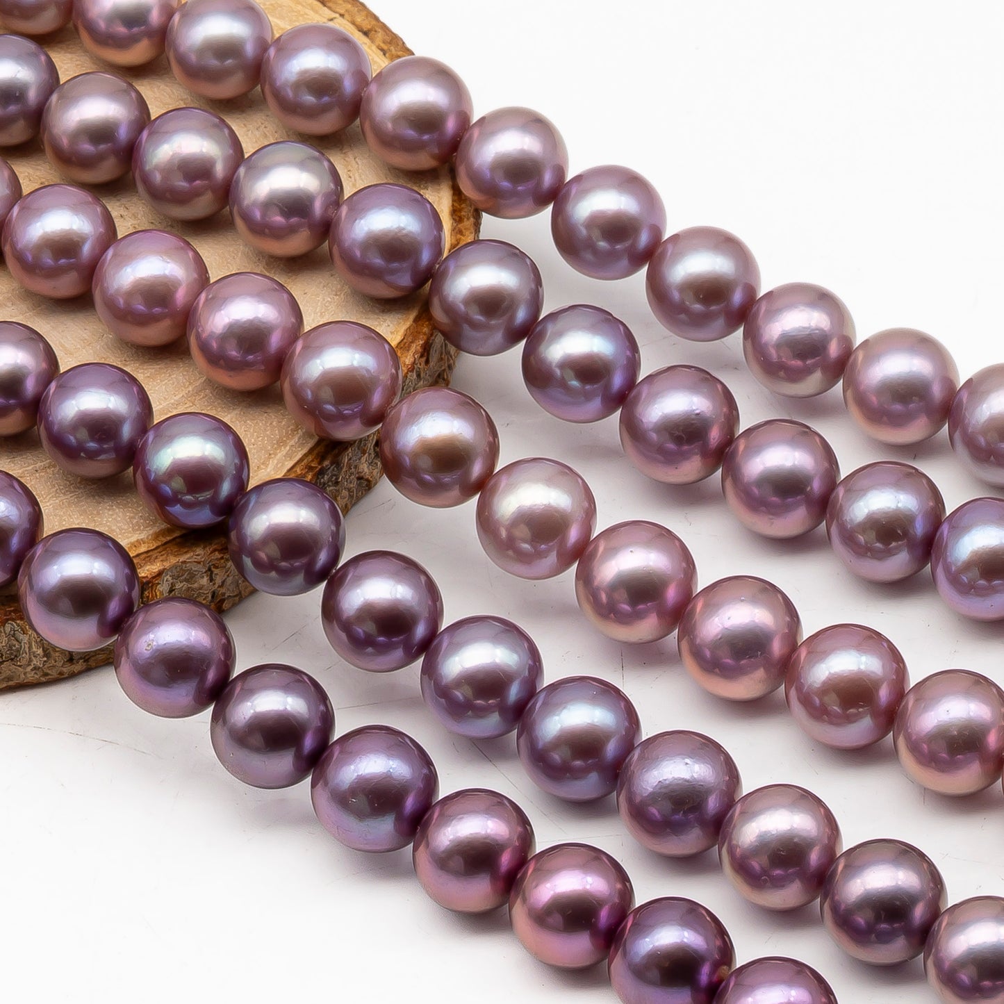 10-12mm Round Edison Pearl in Full Strand, Freshwater Pearl in Natural Colors with High Luster, Pre-Strung for Jewelry Making, SKU # 2931ED