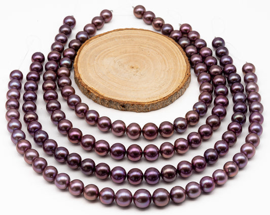 12-15mm Round Edison Pearl in Full Strand, Freshwater Pearl in Natural Colors with High Luster, Pre-Strung for Jewelry Making, SKU # 2932ED