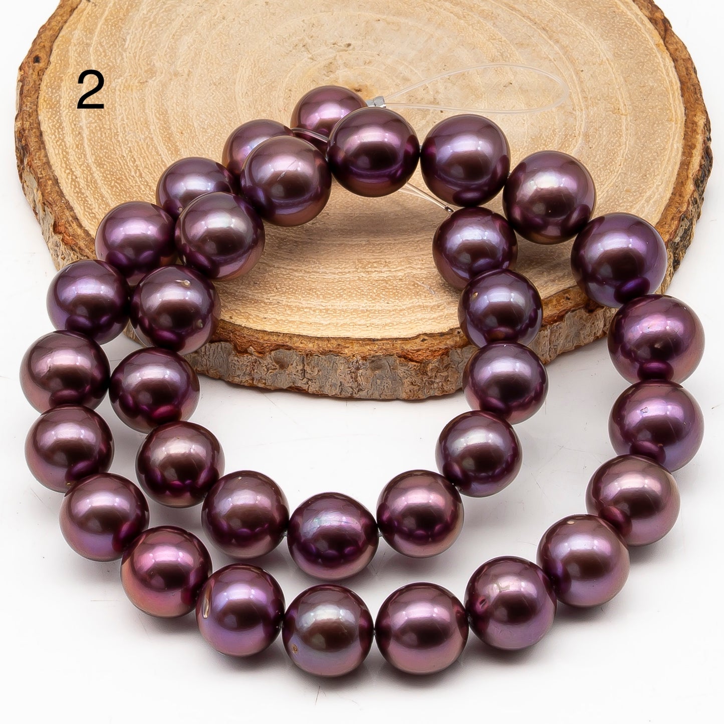 12-15mm Round Edison Pearl in Full Strand, Freshwater Pearl in Natural Colors with High Luster, Pre-Strung for Jewelry Making, SKU # 2932ED