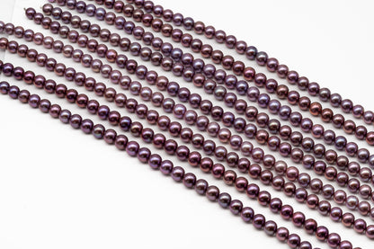 10-12mm Round Edison Pearl in Full Strand, Freshwater Pearl in Natural Colors with High Luster, Pre-Strung for Jewelry Making, SKU # 2933ED