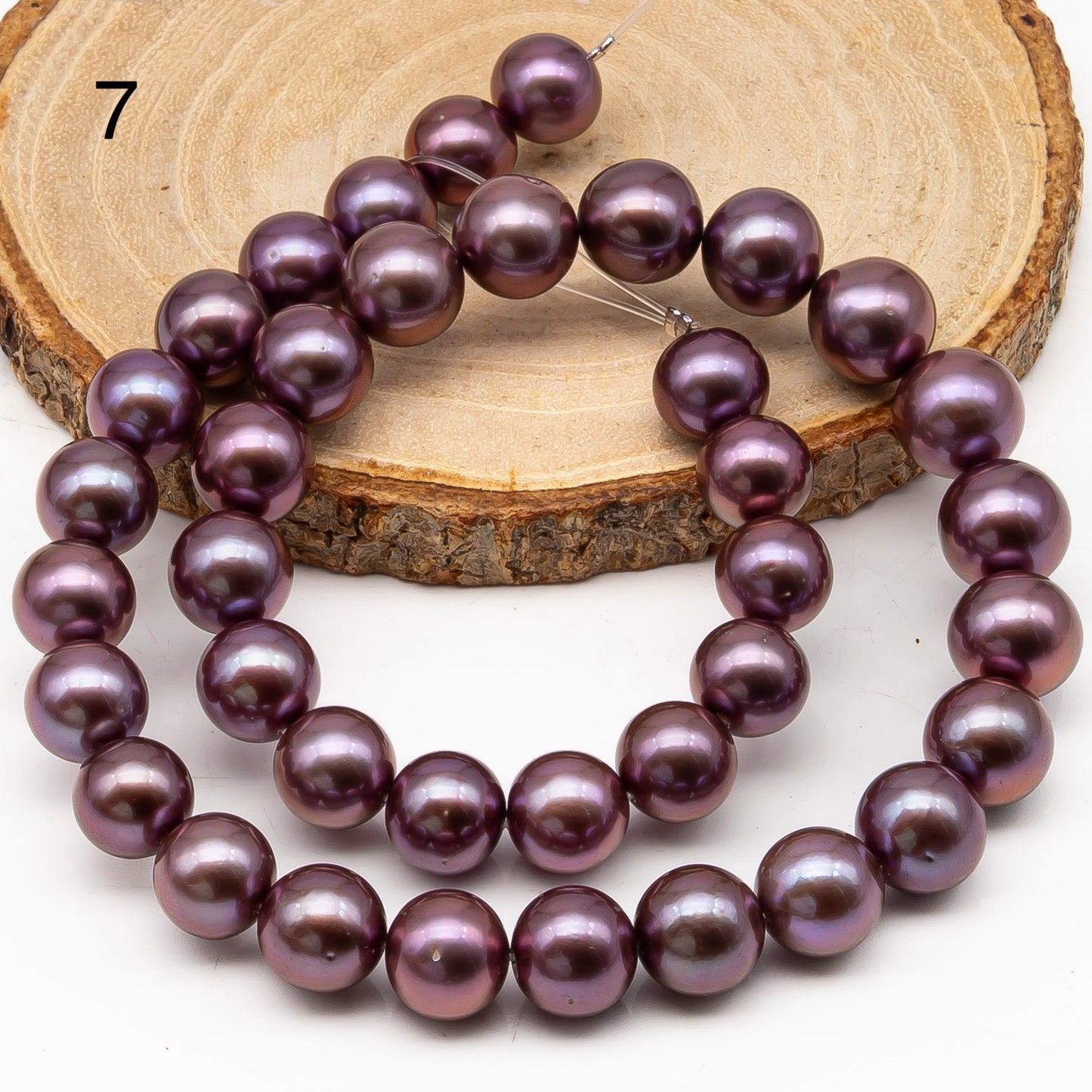 10-12mm Round Edison Pearl in Full Strand, Freshwater Pearl in Natural Colors with High Luster, Pre-Strung for Jewelry Making, SKU # 2933ED