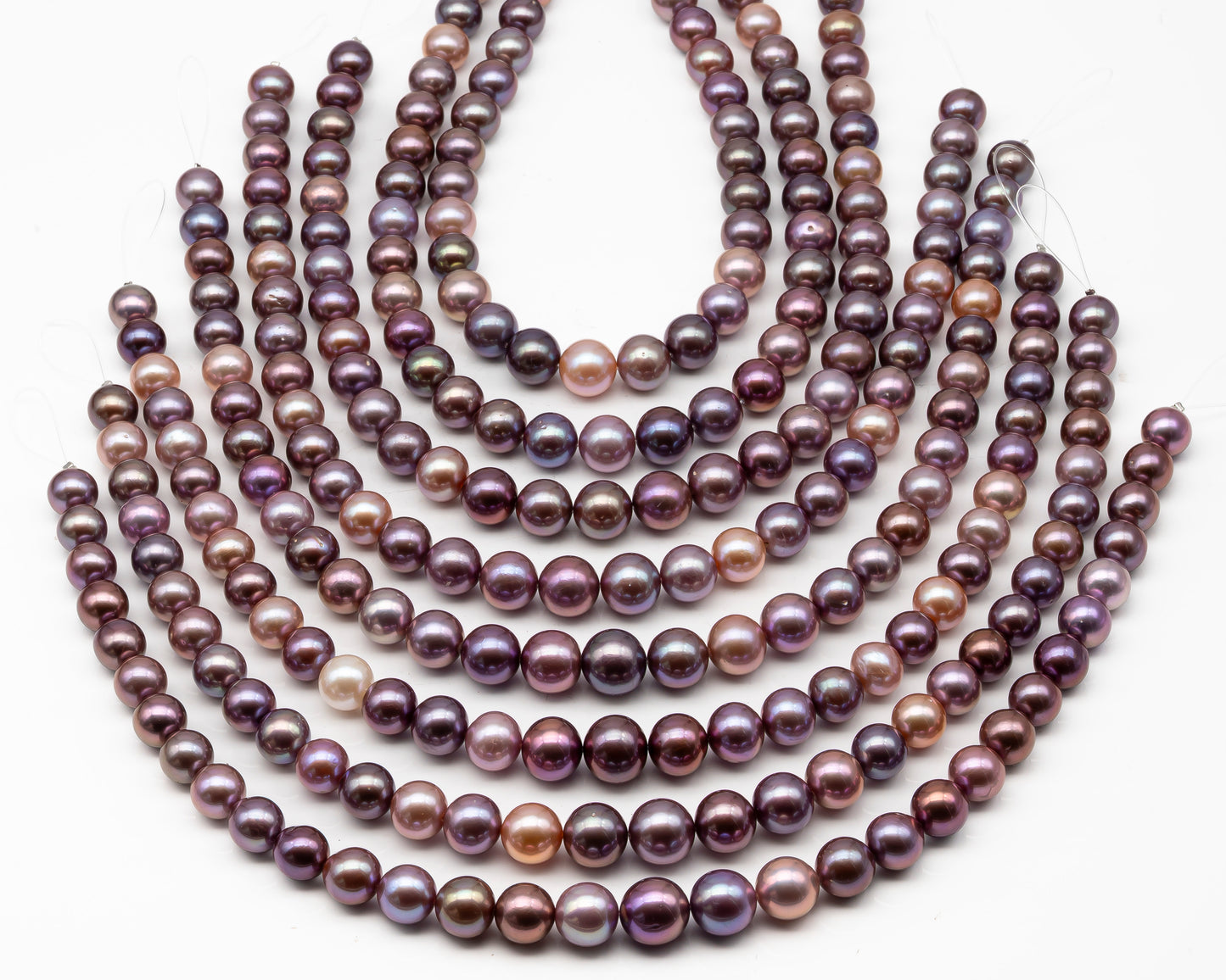 12-15mm Round Edison Pearl in Full Strand, Freshwater Pearl in Natural Colors with High Luster, Pre-Strung for Jewelry Making, SKU # 2934ED