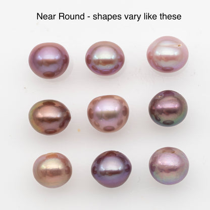 10-11mm Loose Edison Pearl, Freshwater Pearl in Natural Colors with High Luster, Single Pice for Jewelry Making, No Hole, SKU # 2918EP