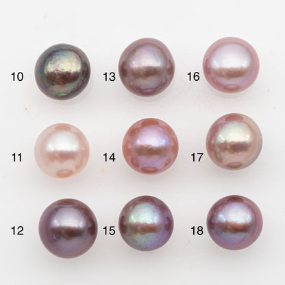10-11mm Loose Edison Pearl, Freshwater Pearl in Natural Colors with High Luster, Single Pice for Jewelry Making, No Hole, SKU # 2920EP