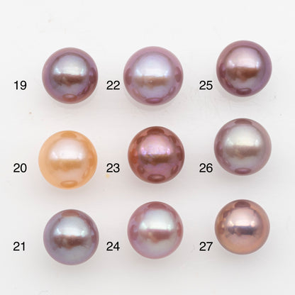 10-11mm Loose Edison Pearl, Freshwater Pearl in Natural Colors with High Luster, Single Pice for Jewelry Making, No Hole, SKU # 2920EP