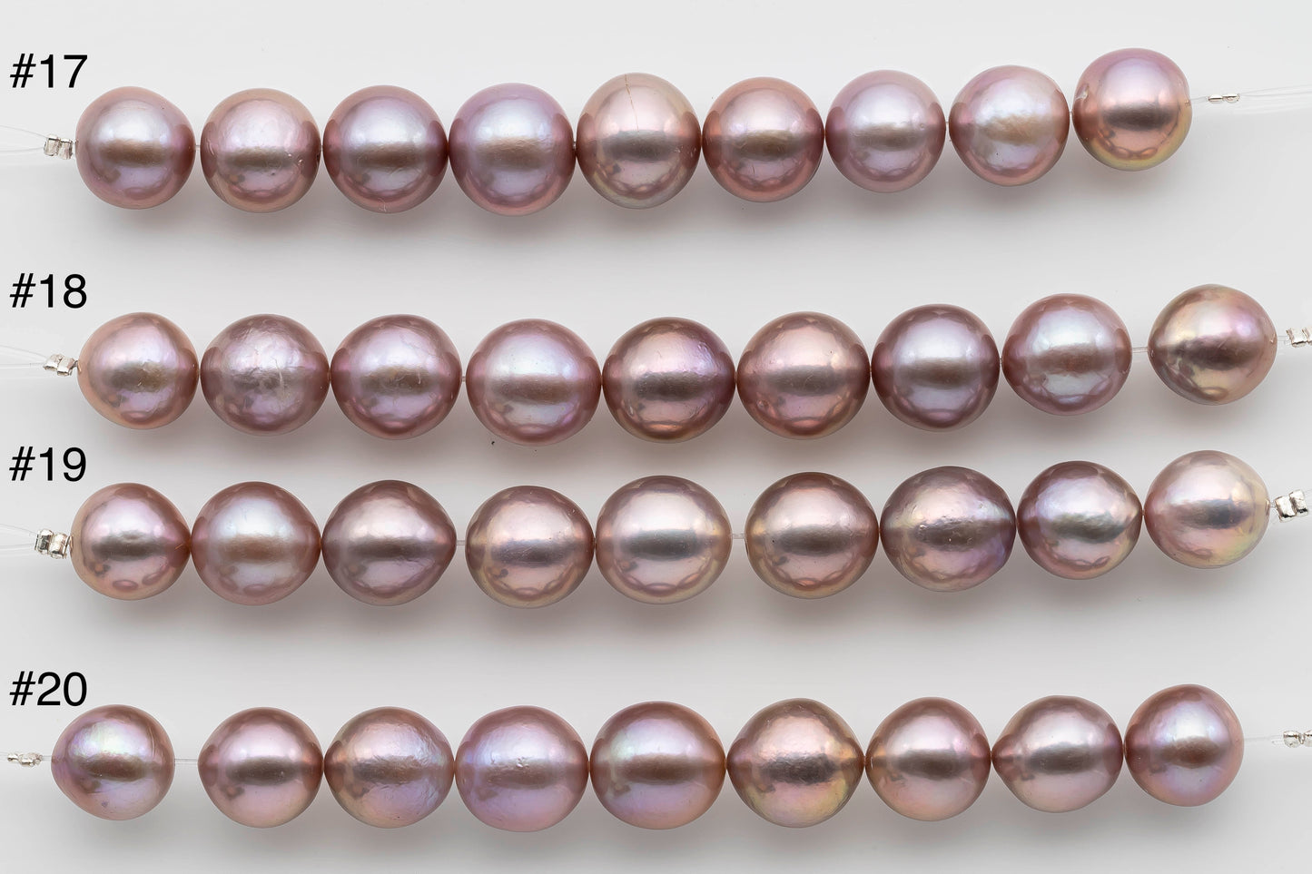 11-12mm Near Round Edison Pearl, Freshwater in Natural Color with Nice Luster for Beading, SKU # 1234EP