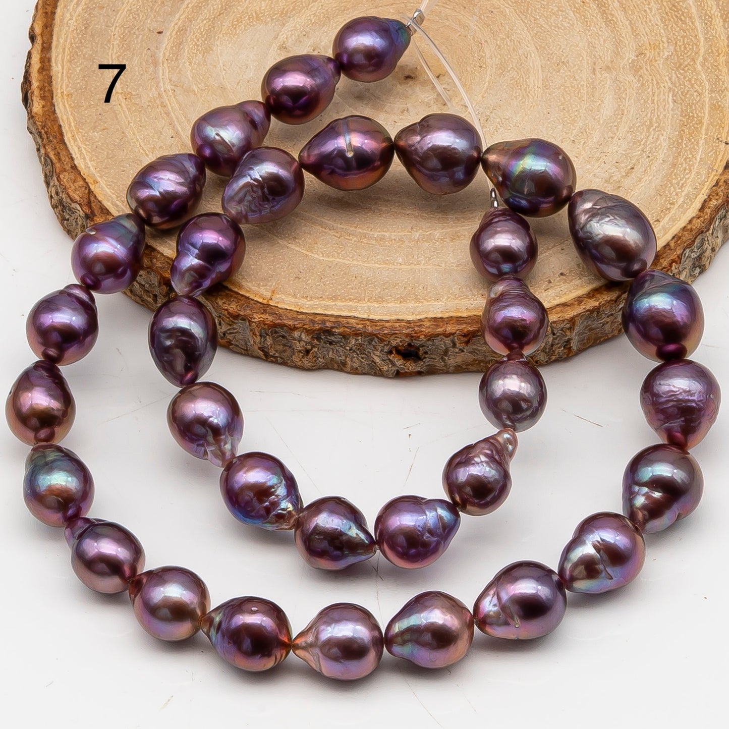 9-11mm Edison Pearl in Full Strand, Freshwater Pearl in Natural Colors with High Luster, Pre-Strung for Jewelry Making, SKU # 3108EP