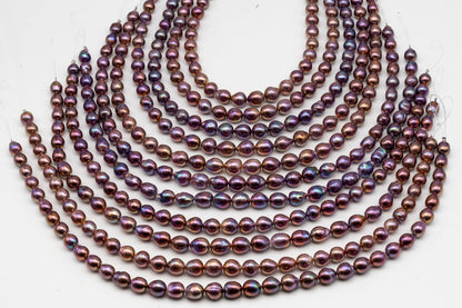 9-11mm Edison Pearl in Full Strand, Freshwater Pearl in Natural Colors with High Luster, Pre-Strung for Jewelry Making, SKU # 3109EP