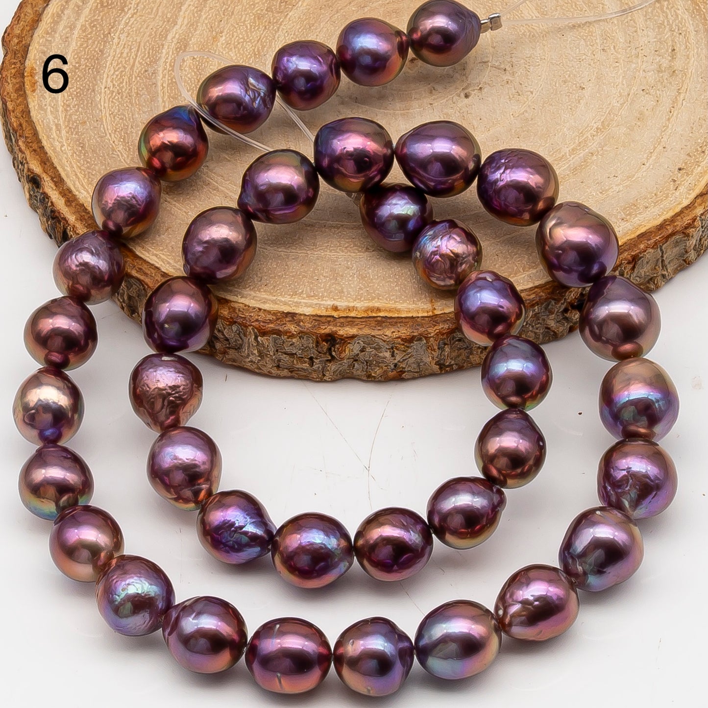 9-11mm Edison Pearl in Full Strand, Freshwater Pearl in Natural Colors with High Luster, Pre-Strung for Jewelry Making, SKU # 3109EP
