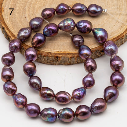 9-11mm Edison Pearl in Full Strand, Freshwater Pearl in Natural Colors with High Luster, Pre-Strung for Jewelry Making, SKU # 3109EP