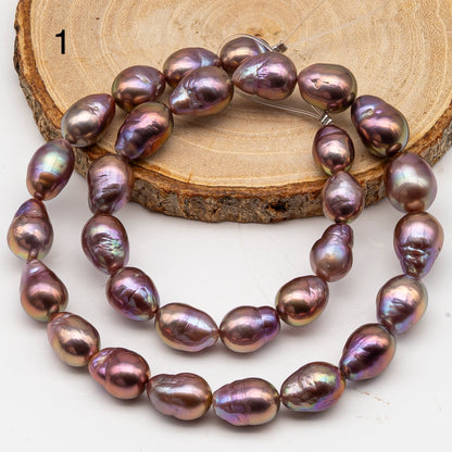 9-11mm Edison Pearl in Full Strand, Freshwater Pearl in Natural Colors with High Luster, Pre-Strung for Jewelry Making, SKU # 3110EP