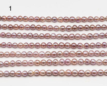 9-11mm Edison Pearl in Full Strand, Freshwater Pearl in Natural Colors with High Luster, Pre-Strung for Jewelry Making, SKU # 3111EP
