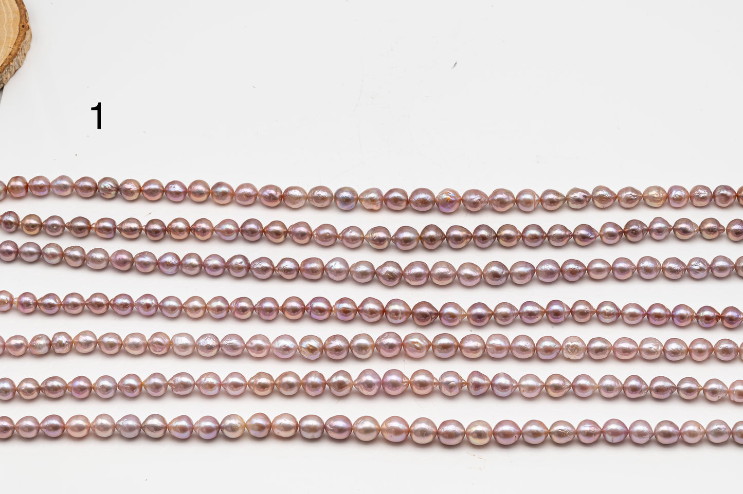 9-11mm Edison Pearl in Full Strand, Freshwater Pearl in Natural Colors with High Luster, Pre-Strung for Jewelry Making, SKU # 3111EP