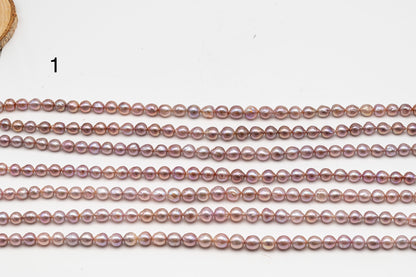 9-11mm Edison Pearl in Full Strand, Freshwater Pearl in Natural Colors with High Luster, Pre-Strung for Jewelry Making, SKU # 3111EP
