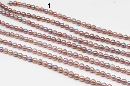 9-11mm Edison Pearl in Full Strand, Freshwater Pearl in Natural Colors with High Luster, Pre-Strung for Jewelry Making, SKU # 3111EP