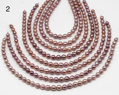 9-11mm Edison Pearl in Full Strand, Freshwater Pearl in Natural Colors with High Luster, Pre-Strung for Jewelry Making, SKU # 3111EP